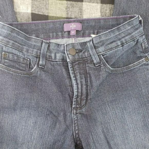 NDYJ Women's Dark Wash Lift Tuck Straight Denim Blue Jeans Size 4 - Picture 8 of 9